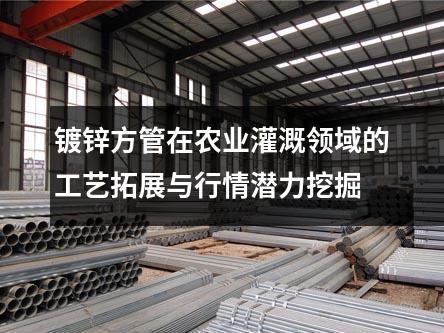 鍍鋅方管在農業灌溉領域的工藝拓展與行情潛力挖掘